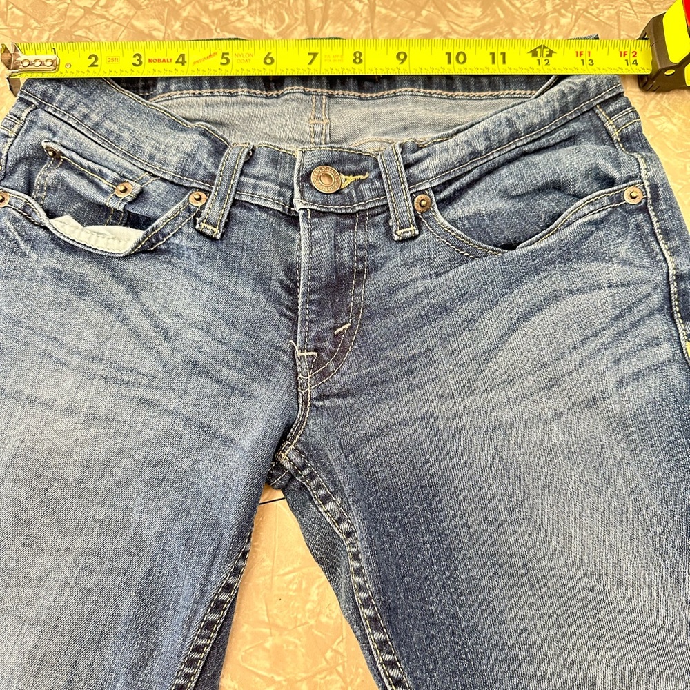 Levi's Blue Skinny Jeans with Vintage Distressing Super skinny